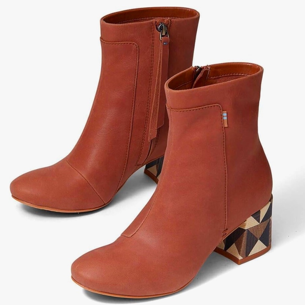 Toms Hazel Leather Emmy Boot